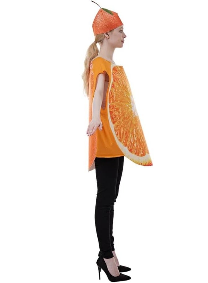 SYOSI Adult Fruit Slice Costume Women Funny Food Costumes Men Party Fruits Vegetable Outfit Supplies - Image 4