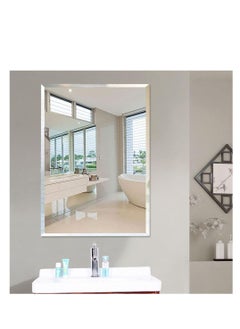 CityRiya-Long Bathroom Mirror Vanity Makeup Mirror Wall Mounted Frameless Rectangular Mirror for Bathroom Vanity Bedroom Dressing Table Vertical or Horizontal Hanging (50 * 70cm, Clear)  - Image 3