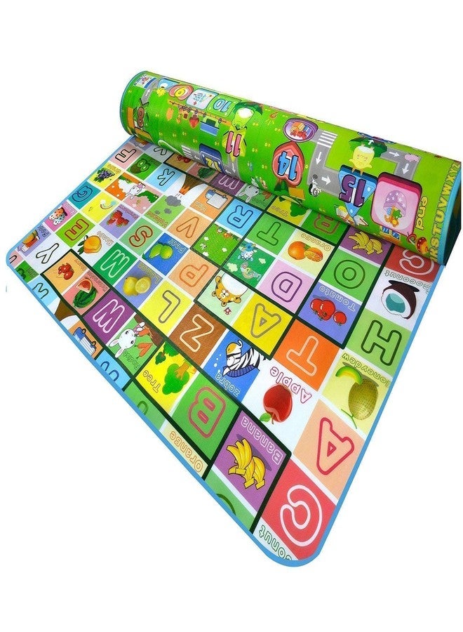 Blenzza Deco™ Waterproof Kids Beach Picnic Baby Double Side Crawling Playmat Baby Educational Alphabet Game Rug (Random Design Will Come 120 x 180cm) - Image 1