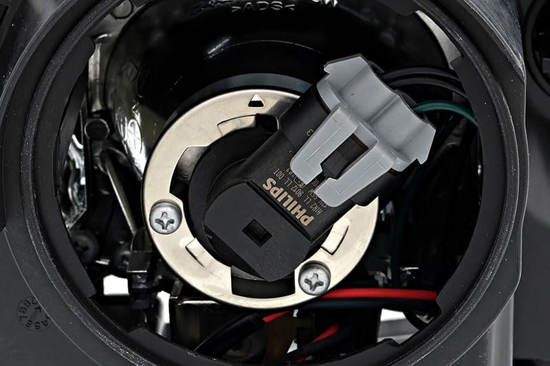 JP Auto Compatible Headlight Lamps Set for Fiat 500 (2013-2017) - Halogen Black Trim - Image 4