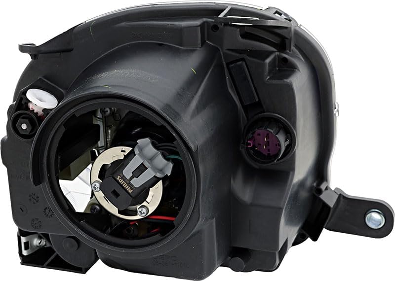 JP Auto Compatible Headlight Lamps Set for Fiat 500 (2013-2017) - Halogen Black Trim - Image 3