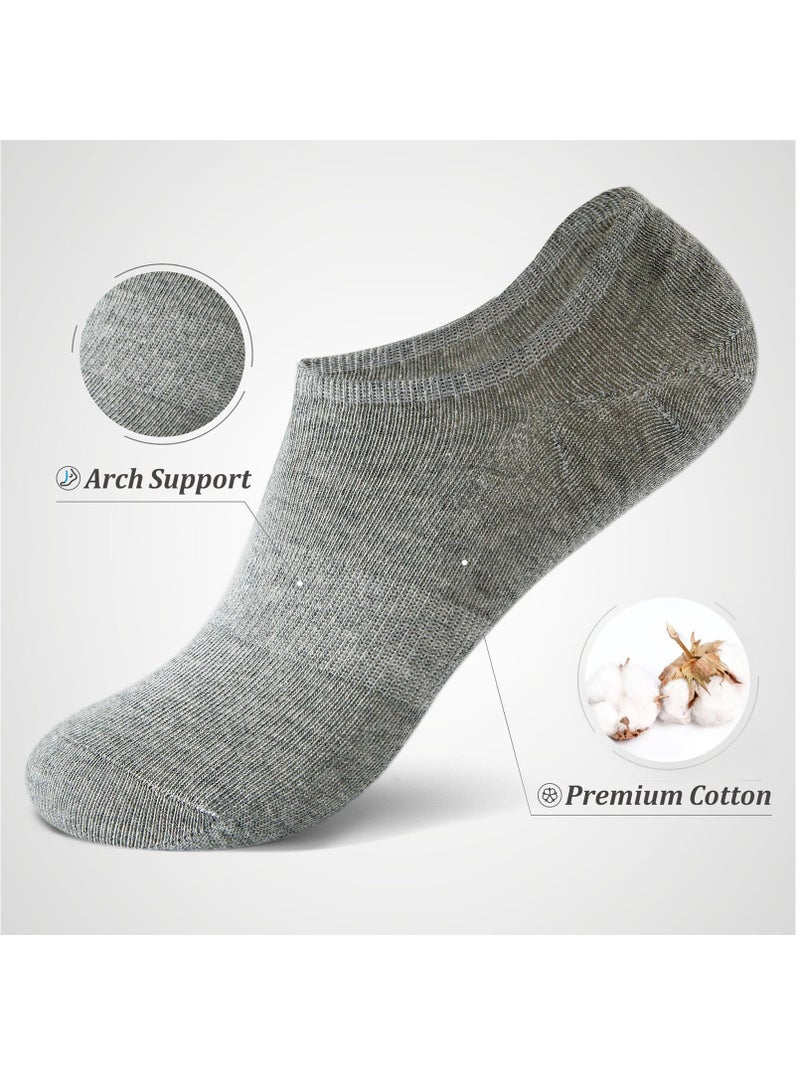 BORTONY BOROTNY 6 Pairs No Show Socks for Mens Womens Low Ankle Socks Adults Free Size Socks for Sneakers Footies Athletic Anti-slip Invisible Liner Socks 12 Pieces  - Image 4
