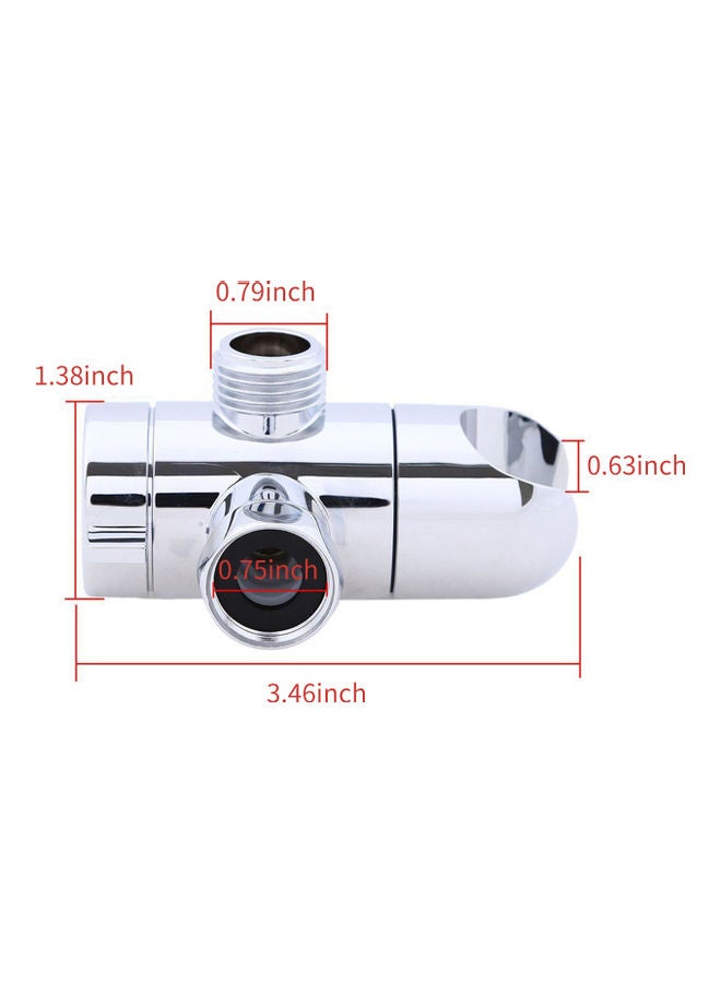 Loquat 3-Way Shower Diverter Valve Mount Silver 3.46 x 1.38 x 0.79 x 0.75inch - Image 3