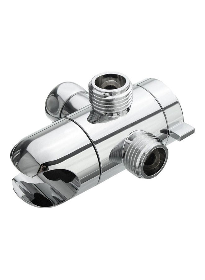 Loquat 3-Way Shower Diverter Valve Mount Silver 3.46 x 1.38 x 0.79 x 0.75inch - Image 2