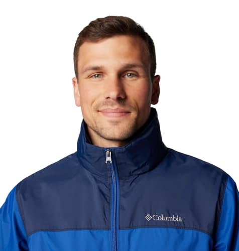 Columbia Men's Glennaker Lake II Rain Jacket, Mountain Blue/Collegiate Navy, Small - Image 5