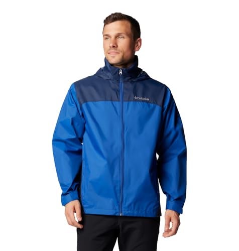 Columbia Men's Glennaker Lake II Rain Jacket, Mountain Blue/Collegiate Navy, Small - Image 1