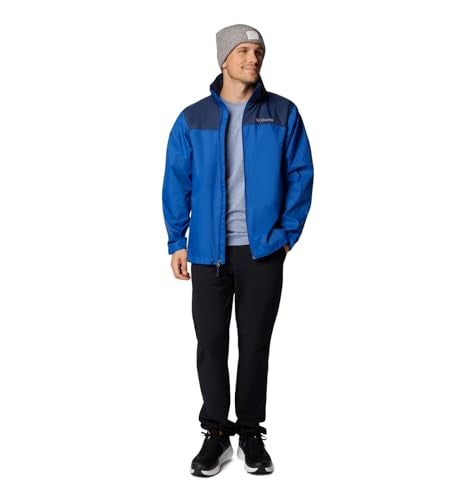 Columbia Men's Glennaker Lake II Rain Jacket, Mountain Blue/Collegiate Navy, Small - Image 3