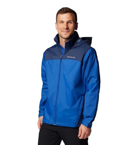 Columbia Men's Glennaker Lake II Rain Jacket, Mountain Blue/Collegiate Navy, Small - Image 4