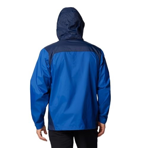 Columbia Men's Glennaker Lake II Rain Jacket, Mountain Blue/Collegiate Navy, Small - Image 2