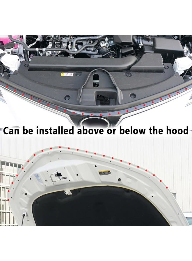 wedfish Universal Car LED Hood Light Strip 59/70" Flexible Led Lights for Car Exterior,High Brightness DIY Strip Lights for Cars Daytime Running Light Suitable for Cars SUVs Trucks (White/59inch) - Image 5