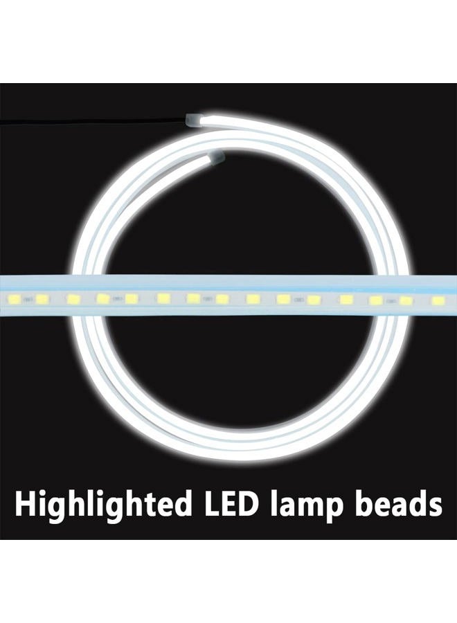 wedfish Universal Car LED Hood Light Strip 59/70" Flexible Led Lights for Car Exterior,High Brightness DIY Strip Lights for Cars Daytime Running Light Suitable for Cars SUVs Trucks (White/59inch) - Image 4