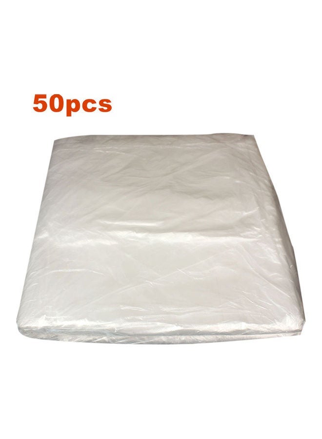 NIBEMINENT Pack Of 50 Disposable Plastic Seat Covers - Image 1