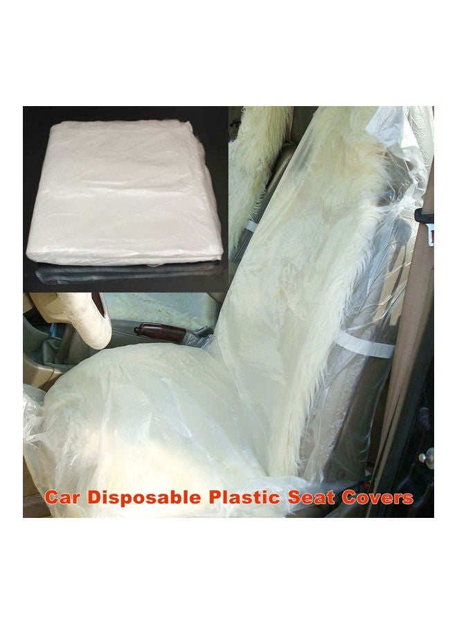 NIBEMINENT Pack Of 50 Disposable Plastic Seat Covers - Image 3