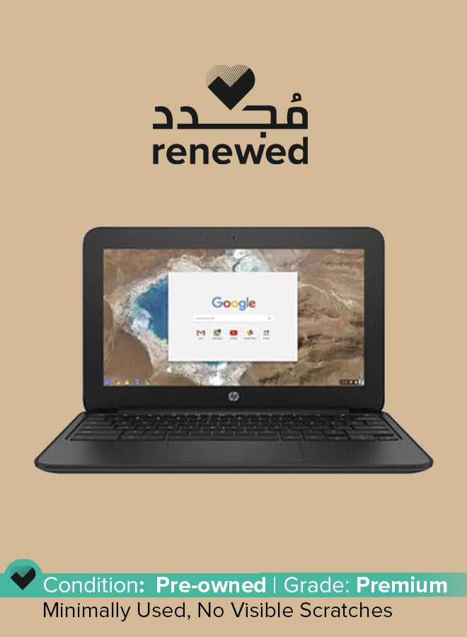 HP Renewed - Chromebook 11 G5 EE Laptop With 11.6-Inch Display,Intel Celeron Processor/4GB RAM/32GB eMMC/Intel HD Graphics English Black English Black - Image 1
