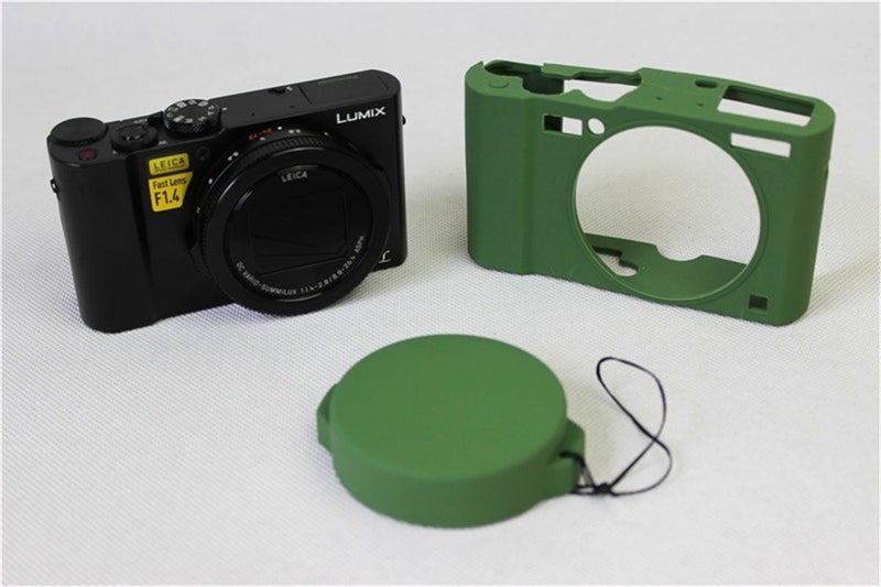 BolinUS Fullbody Ultra-Thin Lightweight Rubber Soft Silicone Case Bag Cover for Panasonic Lumix LX10 DMC-LX10 -Green - Image 5