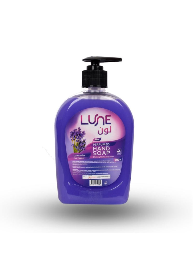 LUNE Lavender Perfumed Hand Soap 500ml | Germ Protection & Fresh Fragrance