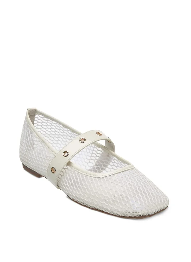 سيليست Womens Textured Slip-On Ballerina Shoes