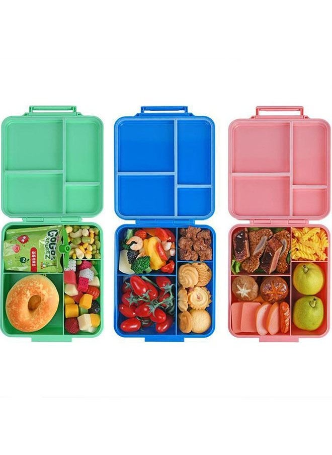 Arabest - Bento Box Lunch Boxes Container Bundle Divider Japanese Style, Translucent Box, Microwave Safe (8.3X7.5X2.8 INCH) - Image 1