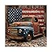 IdeaBazar Beautiful Vintage Car Puzzles for Adults 1000 Pieces Art Colorful Challenging American Flag Retro Jigsaw Puzzles Pretty Patriotic Red Old Truck Puzzle - Image 4