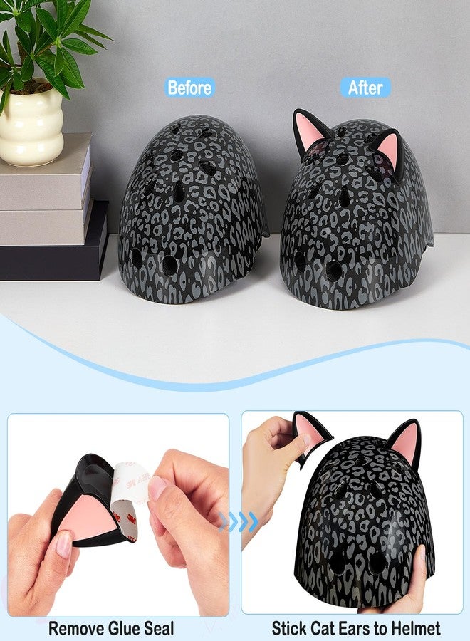 FIODAY Kids Helmet, Bike Helmets for Kids 8-14 with Knee Pads and Elbow Pads Wrist Guards, Adjustable Youth Girls Bike Helmet with DIY Cat Ears Skateboard Helmet for Scooter Skating Cycling - Image 5