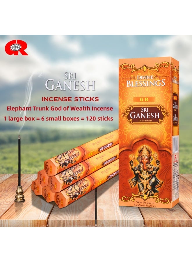 GR A large box of handmade Ganesha incense sticks, suitable for yoga meditation and kneeling prayer. - Image 1