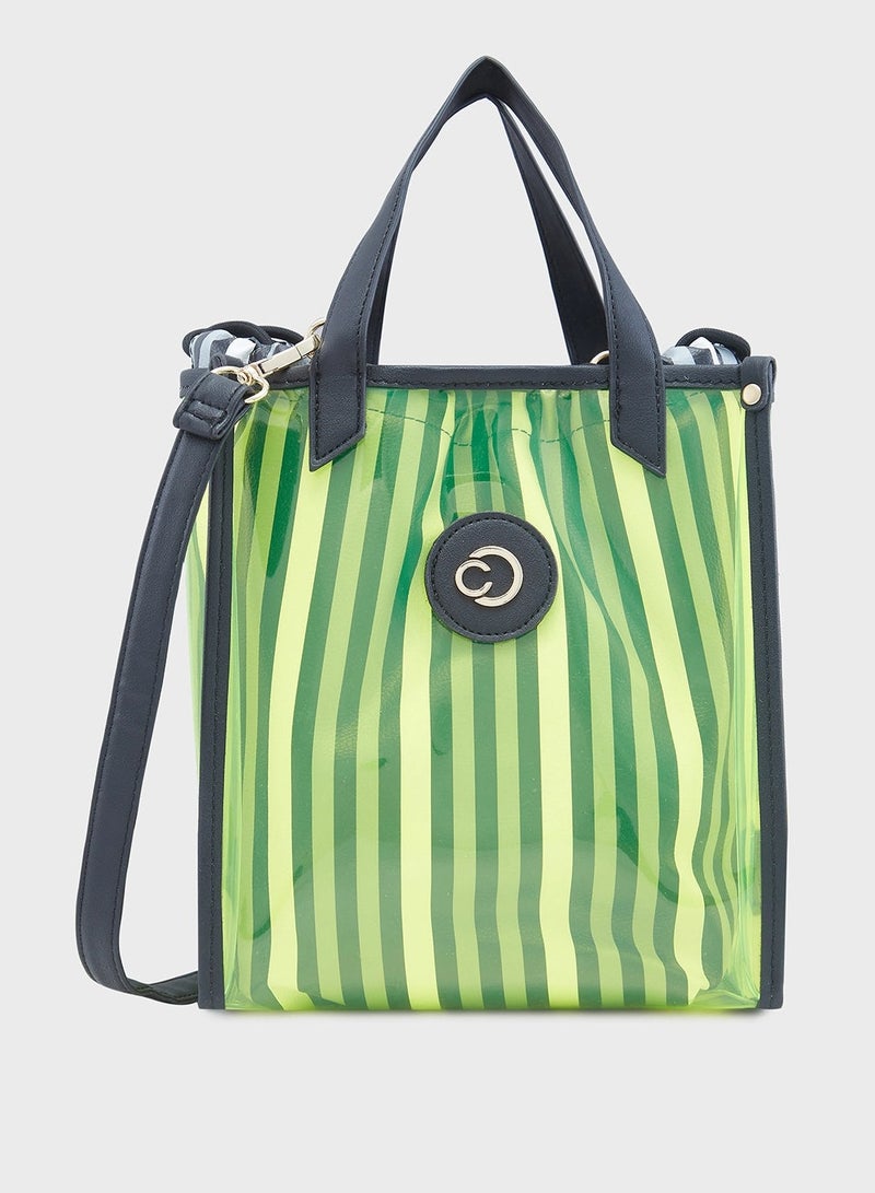 CAPRESE-JOSIE TOTE SMALL ELECTRIC LIME - Image 1