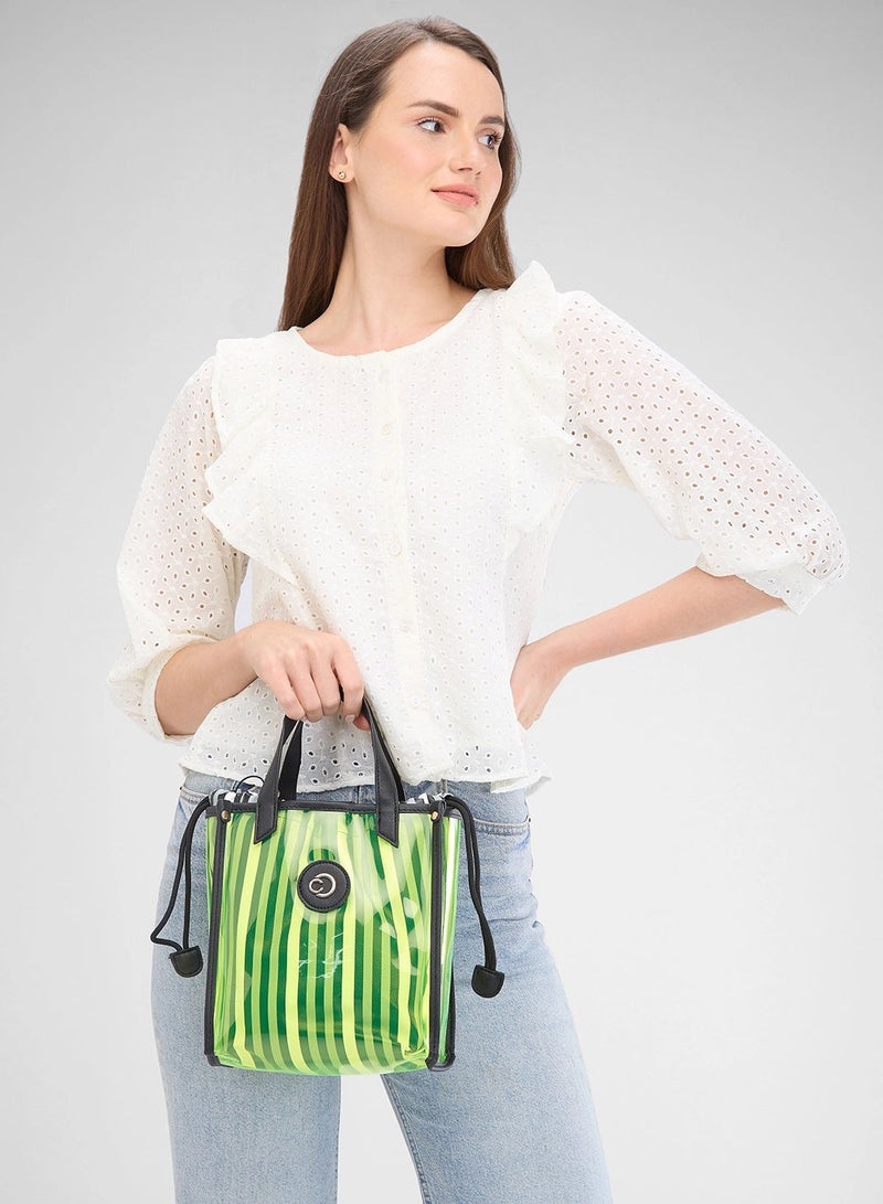 CAPRESE-JOSIE TOTE SMALL ELECTRIC LIME - Image 3