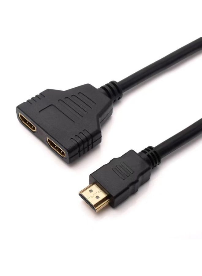 Hdmi 1-2 Splitter 1 In 2 Out HDMI Switching Line 1 In 2 Out HD Splitter 1 Minute 2 1 Drag 2-Line Length:HDMI One And Two 30cm