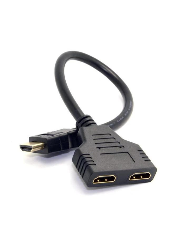 Hdmi 1-2 Splitter 1 In 2 Out HDMI Switching Line 1 In 2 Out HD Splitter 1 Minute 2 1 Drag 2-Line Length:HDMI One And Two 30cm
