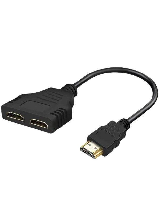 Hdmi 1-2 Splitter 1 In 2 Out HDMI Switching Line 1 In 2 Out HD Splitter 1 Minute 2 1 Drag 2-Line Length:HDMI One And Two 30cm