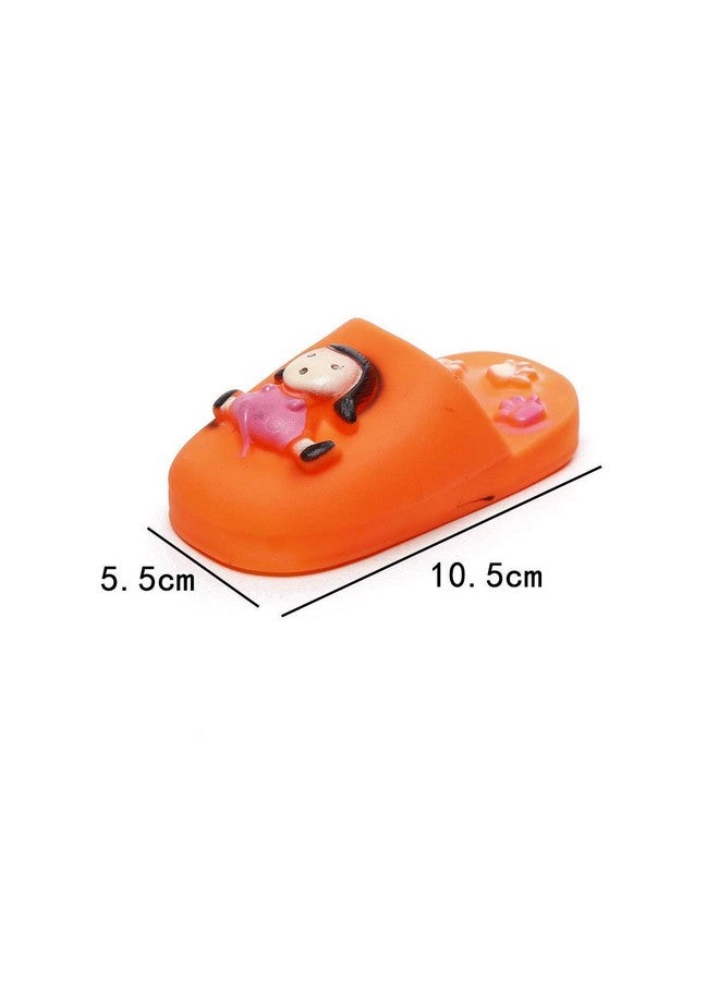 Generic Pet Toy Vinyl Slipper Chew Squeaky Plush Slipper Shape Toy For Pet Dogs/Cats, Multicolor Slipper Sound Toy For Pet (Pack Of 1)  - Image 4