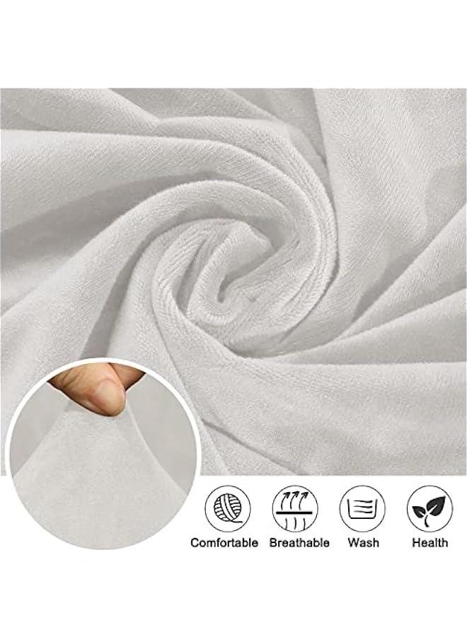 Generic Stretch Dining Room Chair Covers Jacquard Curved Back Chair Cover Accent Chair Slipcover Armchair Cover Office Chair Sliopcover Modern Curved Back Armrests Chair Protector for Living Room  - Image 2