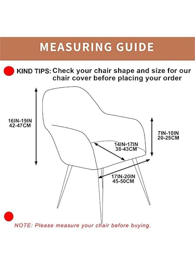 Generic Stretch Dining Room Chair Covers Jacquard Curved Back Chair Cover Accent Chair Slipcover Armchair Cover Office Chair Sliopcover Modern Curved Back Armrests Chair Protector for Living Room  - Image 5