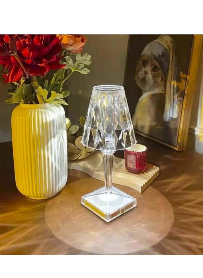 إلترازون Table Lamp-LED Nightstand Lamp, Crystal Table Lamps, Night Light Creative, Portable Rechargeable Lamp for Living Room Decoration, Bedroom - Image 4