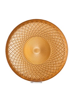 byblos Glass Serving Dish For Sweets Chocolate And Fruits Multi-Use Size 35 Cm Depth 5 Cm  - Image 2