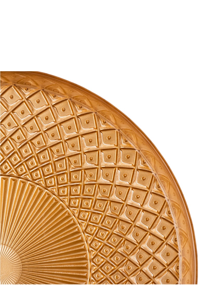 byblos - Glass Serving Dish For Sweets Chocolate And Fruits Multi-Use Size 35 Cm Depth 5 Cm - Image 1