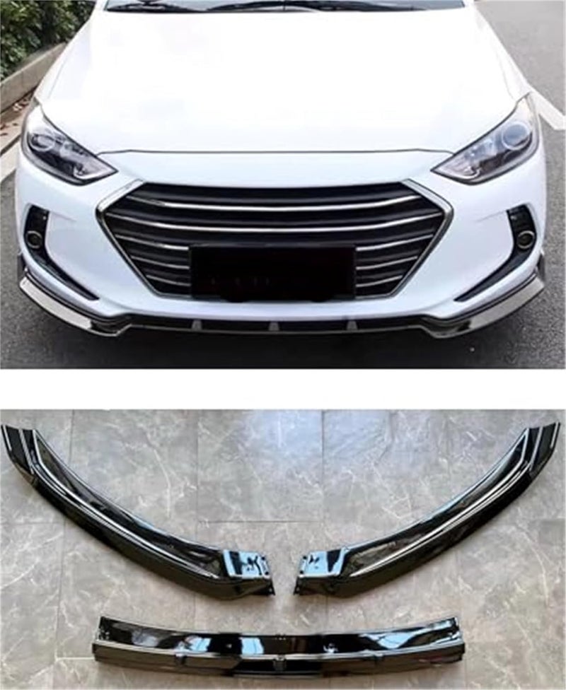 QASULER 3PCS Car Front Bumper Lip Spoiler Kit for Hyundai Elantra - Image 3