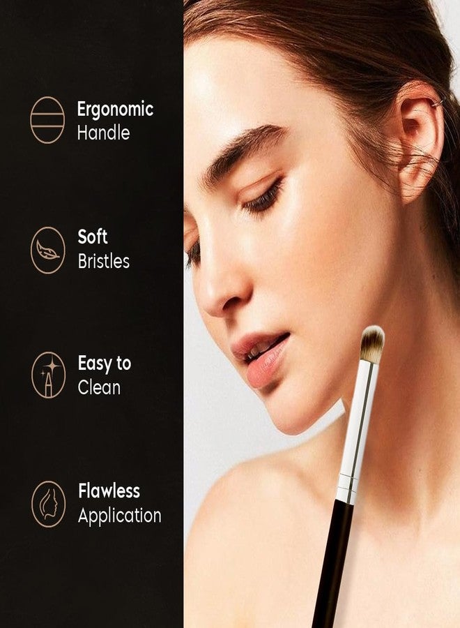 Gleva Mini Angled Under Eye Concealer Makeup Brush, Contour Brush Perfect for Blending Liquid, Nose Contour Brush, Cream or Flawless Powder Cosmetics Brush (Concealer Brush) - Image 4