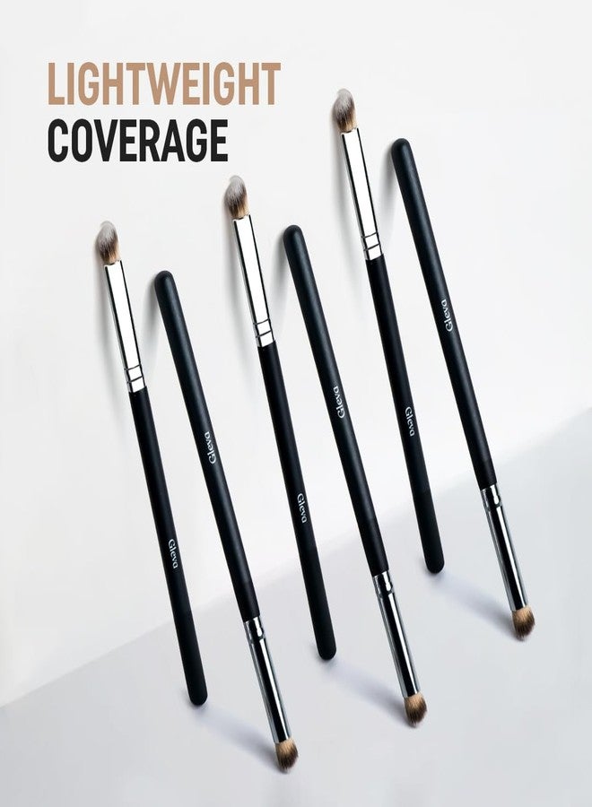 Gleva Mini Angled Under Eye Concealer Makeup Brush, Contour Brush Perfect for Blending Liquid, Nose Contour Brush, Cream or Flawless Powder Cosmetics Brush (Concealer Brush) - Image 5