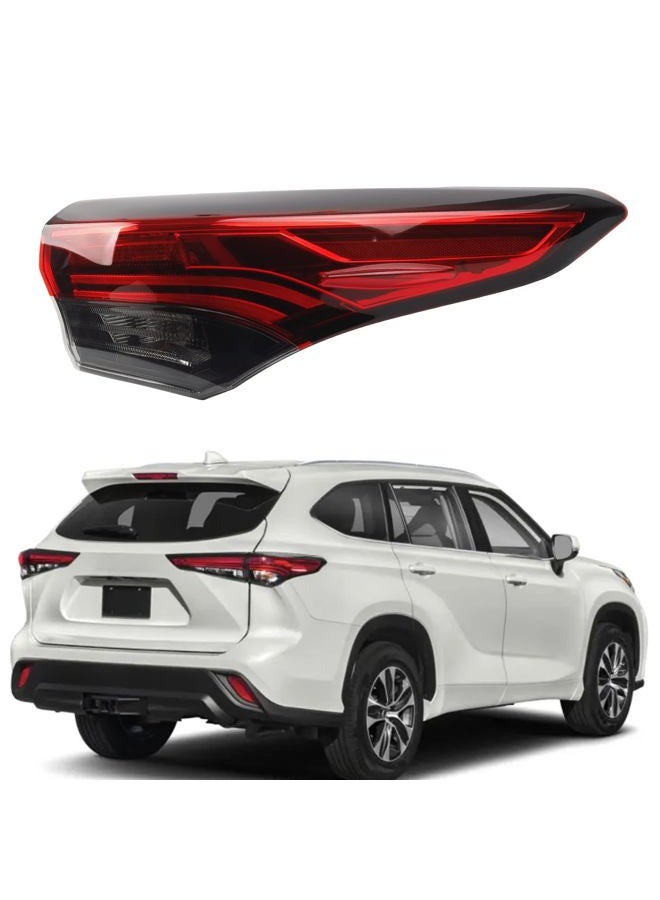Dasbecan Right Passenger Side Tail Light Assembly Rear Lamp Compatible with 2020 2021 2022 2023 Toyota Highlander - Image 1