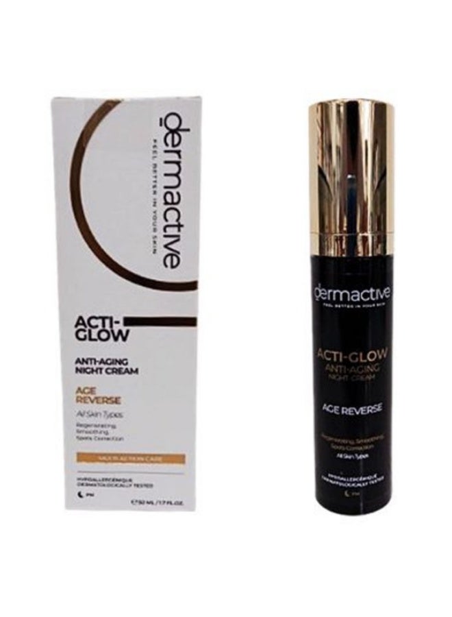 Dermactive Acti Glow Age Reverse Night Cream Pm 50 ml - All Skin Types