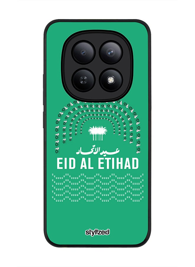 For Xiaomi Redmi Note 15 5G / Poco M8 Case,Slim fit Camera Protection, Shockproof Thin Phone cover  - Eid Al Etihad 53 National Day Green