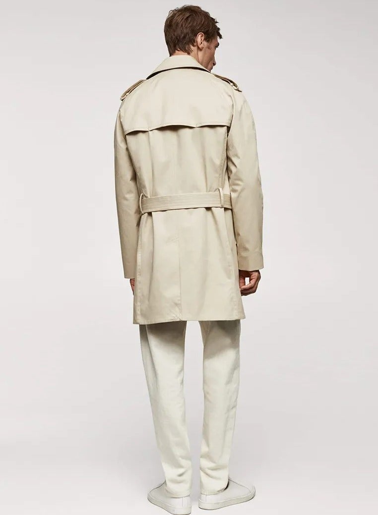 Mango Man Classic Water Repellent Trench Coat  - Image 2