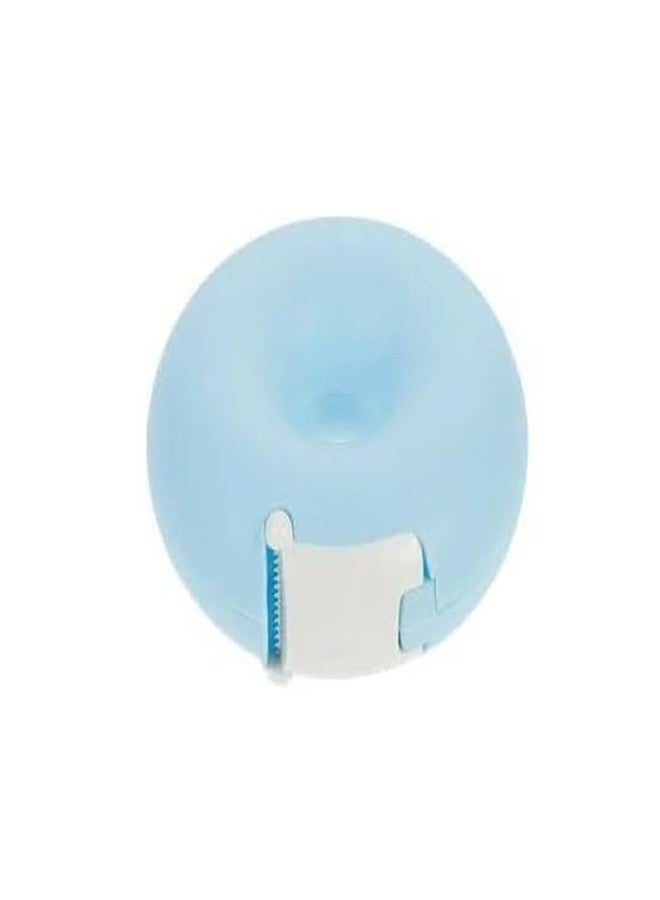 Zhuluck 1Pc Blue Tape Dispenser, Donut Shape Candy Color Tape Dispensers Donut Invisible Tape Cutter Tape Organizer Portable Roll Tape Holder for Office School Supply - Image 1