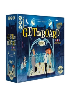 Get On Board Paris & Rome A Clever Flip & Write Board Game Create The Best Metro Line In Two Cities Ages 8+ 15 Players 30 Mins