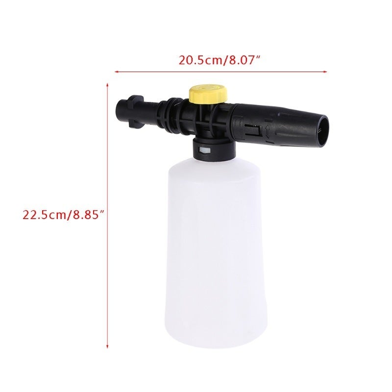 Pressure Washer Nozzle Extension 52x5x5CM Durable PA66+GF30% Material - Adjustable Fan Shape Rotatable Handle for Car Cleaning and Outdoor Surface Maintenance - Image 1