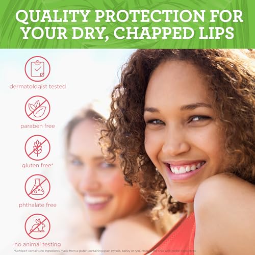Softlips Daily Lip Moisturizer For Very Dry Lips, Tropical Flavored Lip Balms, Hydrates, Soothes & Prevents Dry, Chapped Lips, Smooth Glide Formula, Dermatologist Tested, Pack of 3 Chap Sticks - Image 3
