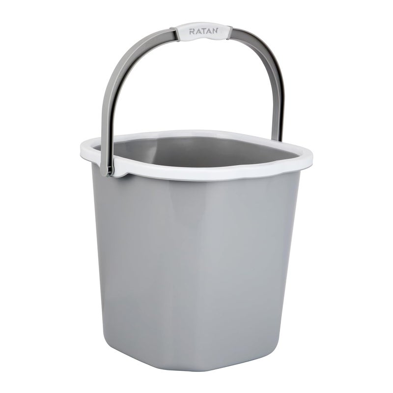 RATAN PLASTICWARE Premia Bucket 25L X 1 Diaso GreyLight Weight and Easy to CarryPerfect for Use in Bathrooms Kitchen Wet Utility Areas - Image 5