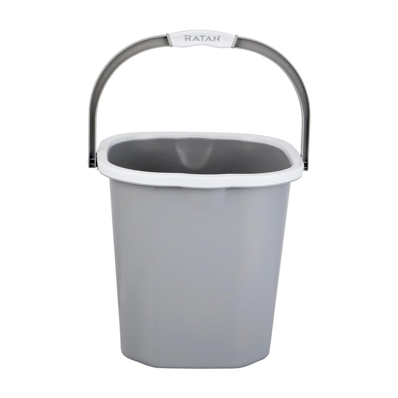 RATAN PLASTICWARE Premia Bucket 25L X 1 Diaso GreyLight Weight and Easy to CarryPerfect for Use in Bathrooms Kitchen Wet Utility Areas - Image 1