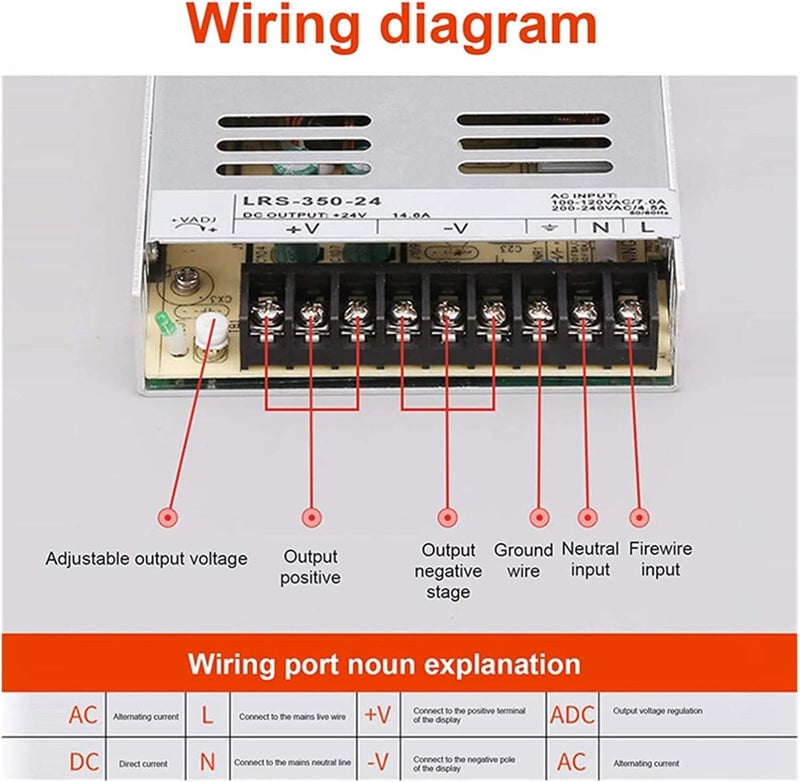 Switching Power Supply Ultra-Thin Switching Power Supply DC 12V 24V Light Transformer AC 100-240V Source SMPS for LED Strip 3D Printer(12V_150W) - Image 3
